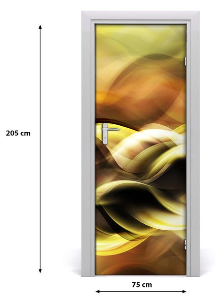 Adesivo per porta Luce dorata 75x205 cm