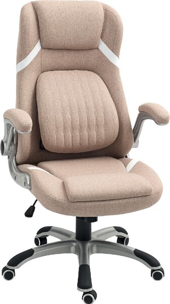 Icon Space Sedia Ergonomica con Ruote Braccioli e Poggiatesta in Tessuto colore Marrone