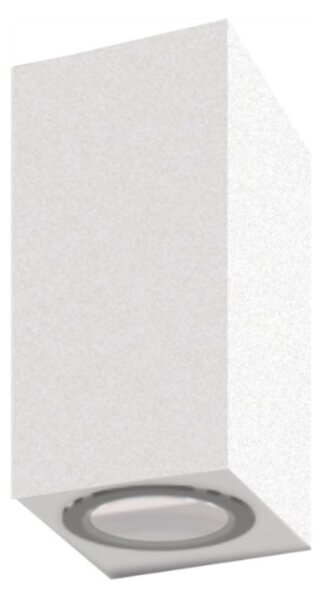 Applique moderno lampadari bartalini ebuk two gu10 led ip54 alluminio vetro biemissione - Lampadari Bartalini Gesso