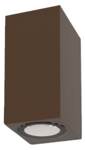 Applique moderno lampadari bartalini ebuk two gu10 led ip54 alluminio vetro biemissione - Lampadari Bartalini Gesso