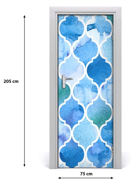 Adesivo per porta Background marocchino 75x205 cm