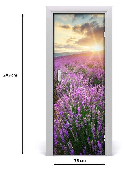 Sticker porta Campo di lavanda 75x205 cm