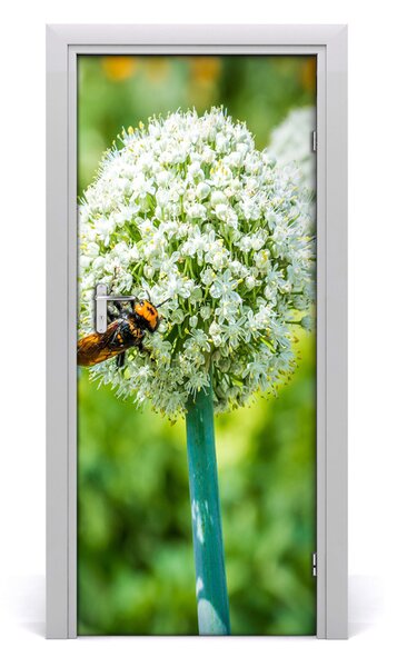 Poster adesivo per porta Fiori di aglio 75x205 cm