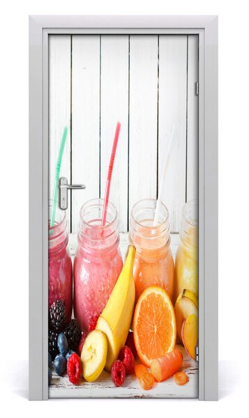 Adesivo per porta Cocktail colorati 75x205 cm
