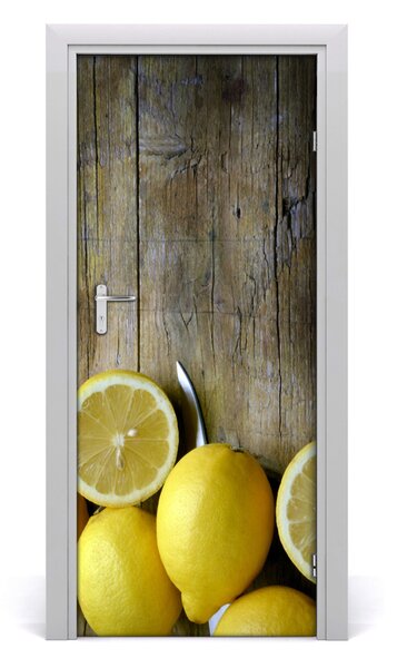 Poster adesivo per porta Limoni 75x205 cm