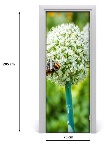 Poster adesivo per porta Fiori di aglio 75x205 cm