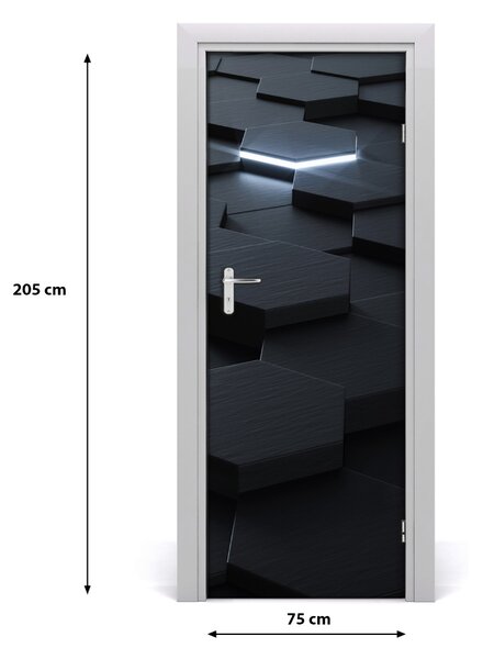 Adesivo per porta Astrazione 75x205 cm