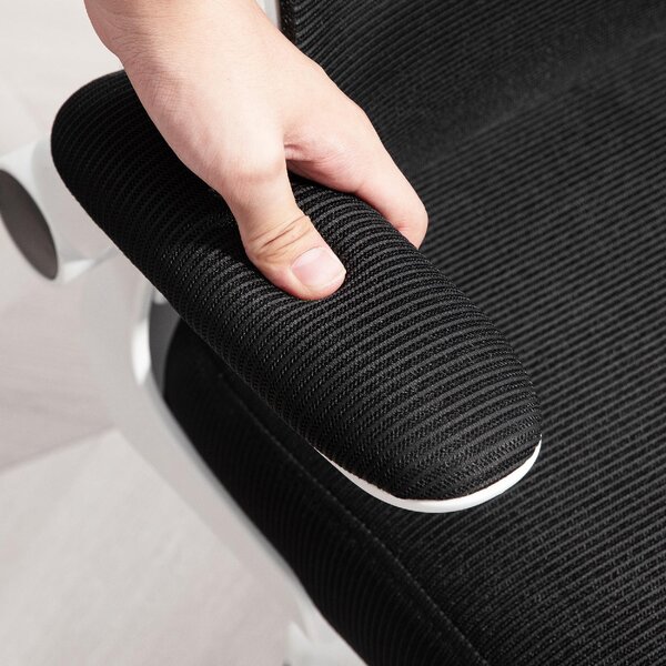 Icon Space Sedia Ergonomica con Ruote Braccioli e Poggiatesta in Tessuto Mesh colore Nero