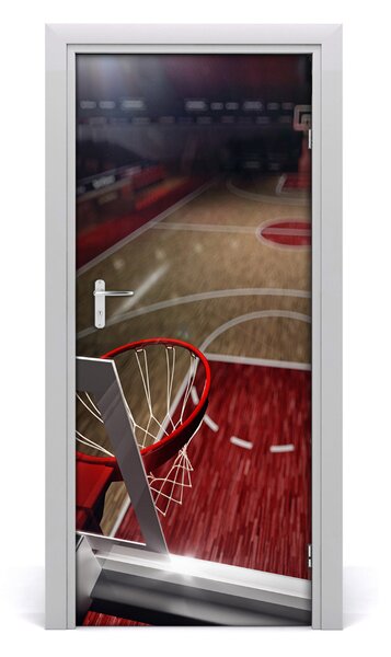 Adesivo per porta Campo di basket 75x205 cm
