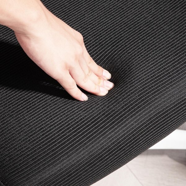 Icon Space Sedia Ergonomica con Ruote Braccioli e Poggiatesta in Tessuto Mesh colore Nero