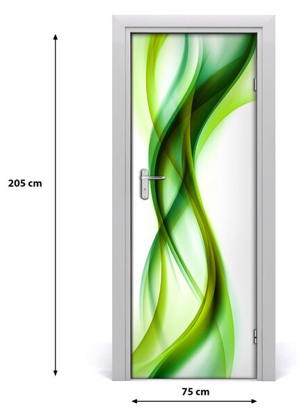 Adesivo per porta Astrazione d'onda 75x205 cm