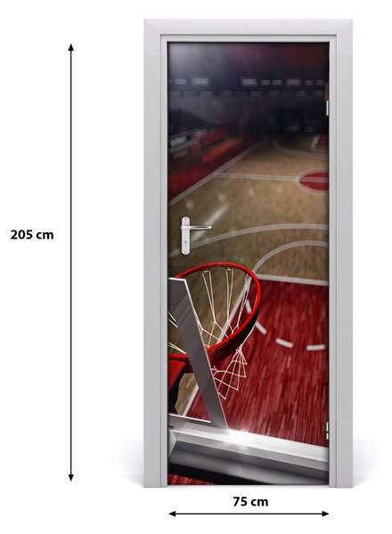 Adesivo per porta Campo di basket 75x205 cm