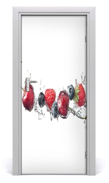 Adesivo per porta interna Frutti forestali 75x205 cm