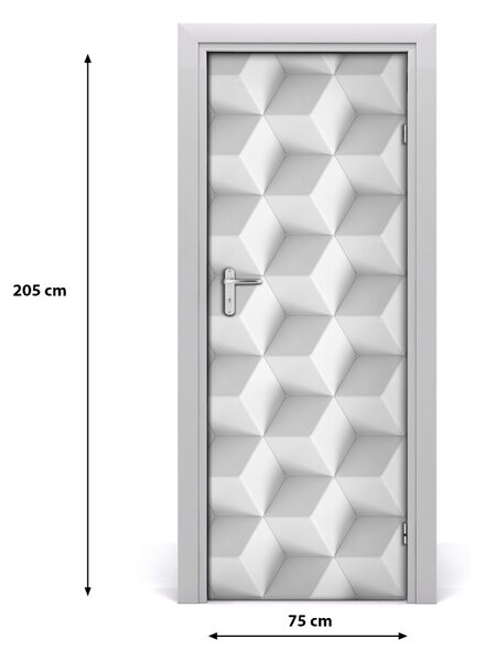 Adesivo per porta Astrazione 3D 75x205 cm