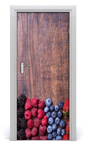 Adesivo per porta Frutti forestali 75x205 cm