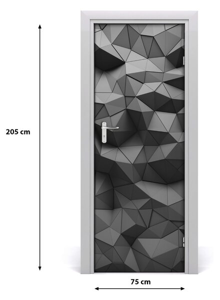 Adesivo per porta interna Astrazioni 3D 75x205 cm