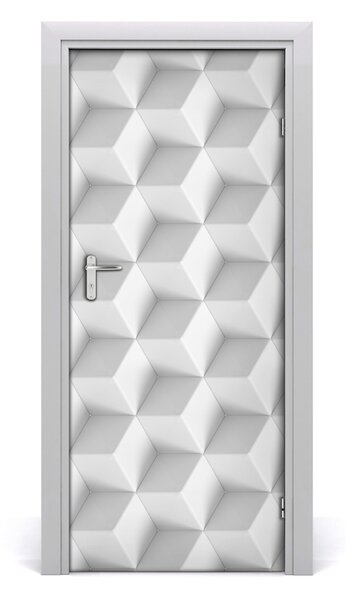 Adesivo per porta Astrazione 3D 75x205 cm