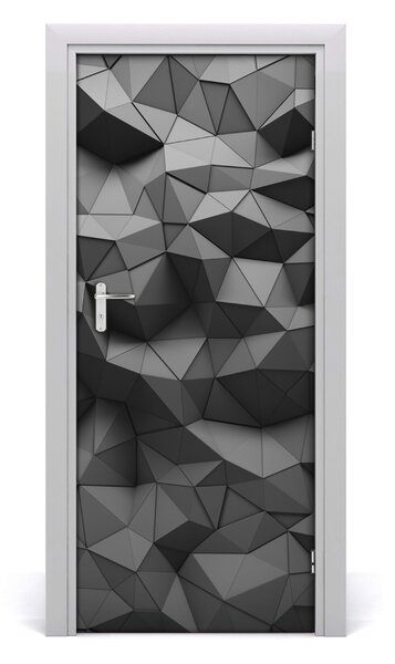 Adesivo per porta interna Astrazioni 3D 75x205 cm