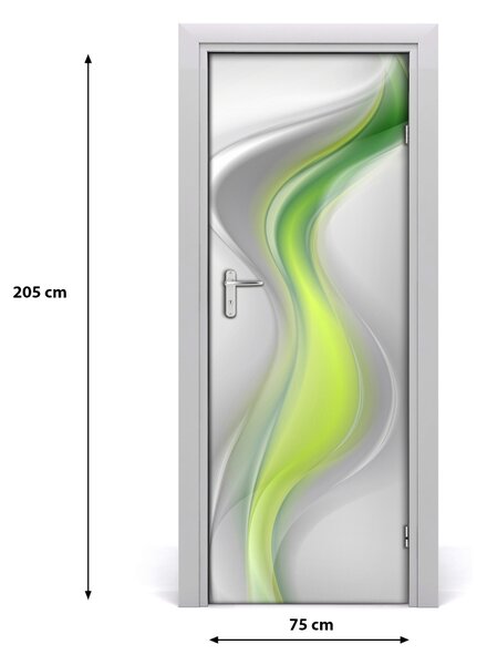 Adesivo per porta Astrazione d'onda 75x205 cm