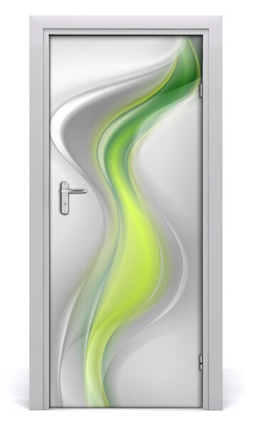 Adesivo per porta Astrazione d'onda 75x205 cm