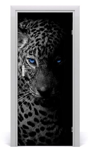 Adesivo per porta leopardo 75x205 cm