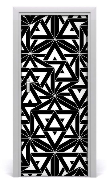 Adesivo per porta interna Sfondo geometrico 75x205 cm