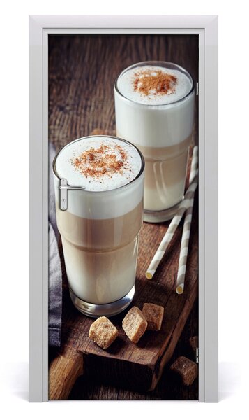 Adesivo per porta Latte macchiato 75x205 cm