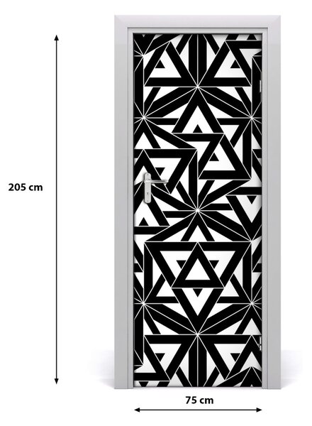 Adesivo per porta interna Sfondo geometrico 75x205 cm