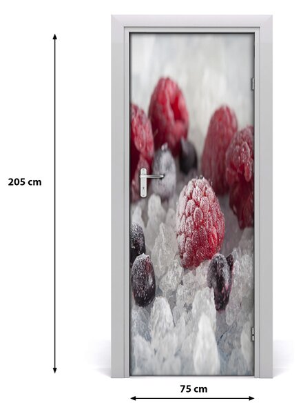 Adesivo per porta Frutta congelata 75x205 cm