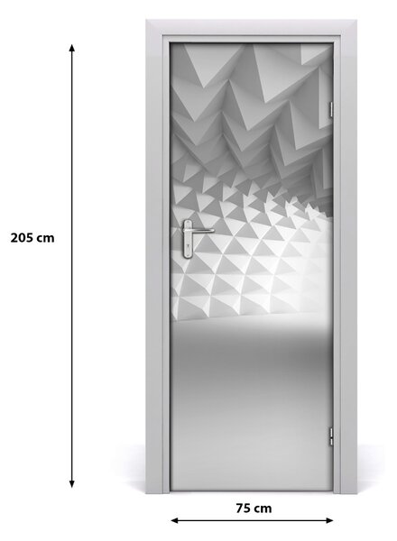 Adesivo per porta Astrazione del tunnel 75x205 cm