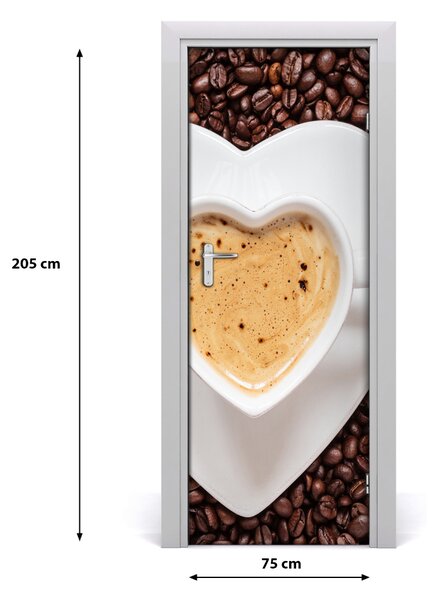 Adesivo per porta tazza di caff? 75x205 cm