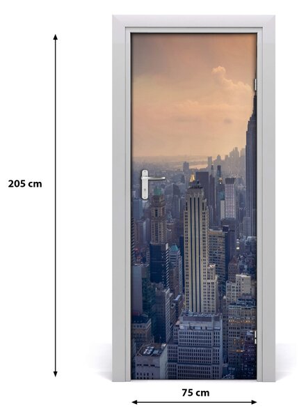 Rivestimento Per Porta Manhattan New York 75x205 cm