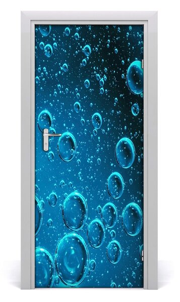 Sticker porta Bolle sott'acqua 75x205 cm