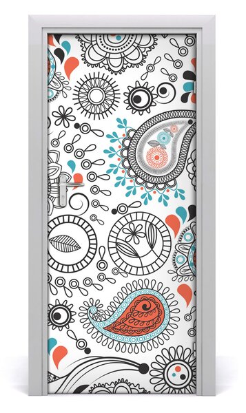 Adesivo per porta Ornamenti 75x205 cm