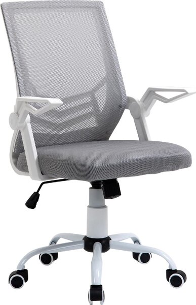 Icon Space Sedia Ergonomica con Ruote e Braccioli in Tessuto Mesh colore Grigio