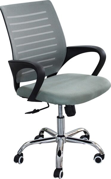 DecHome Sedia Ergonomica con Ruote e Braccioli in Tessuto Mesh colore Nero - Oasi