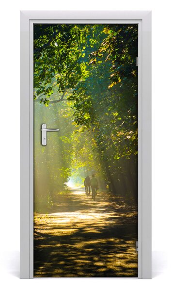 Adesivo per porta Sentiero nella foresta 75x205 cm