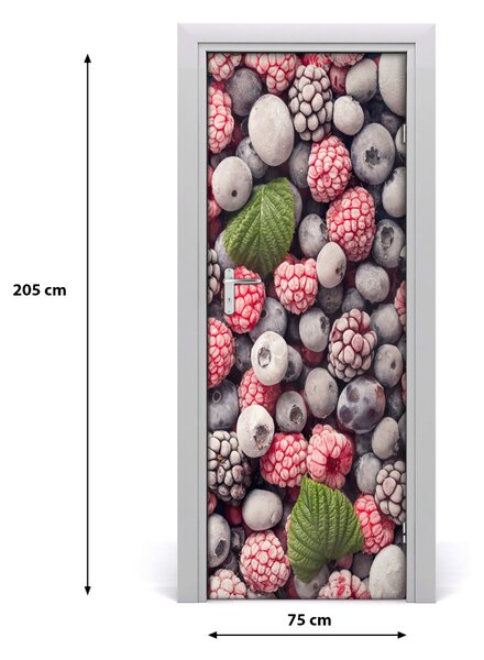 Adesivo per porta Frutta congelata 75x205 cm