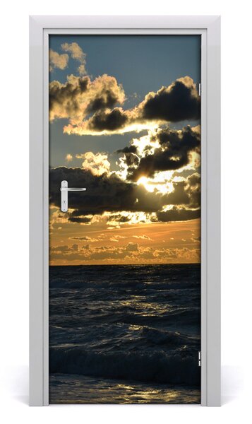 Poster adesivo per porta Sunset Mare 75x205 cm