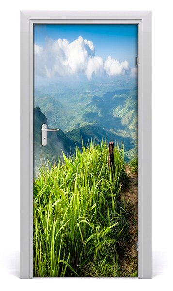 Poster adesivo per porta Tale di montagna 75x205 cm