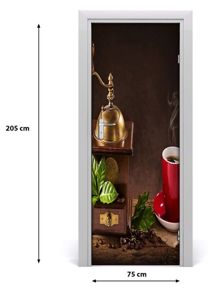 Adesivo per porta Macinacaff? 75x205 cm