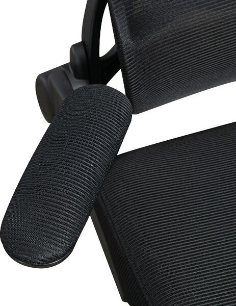 DecHome Sedia Ergonomica Ufficio Sedia da Scrivania Poltrona Direzionale con Rotelle e Braccioli Reclinabile, Girevole e Regolabile in Altezza colo