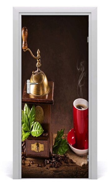 Adesivo per porta Macinacaff? 75x205 cm
