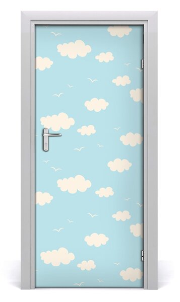 Sticker porta Nuvole 75x205 cm