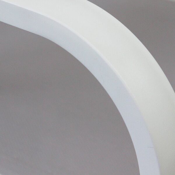 VivaGarden Sedia per Esterni Impilabile in Alluminio Dimensioni 56x65x87 cm colore Bianco - Savana