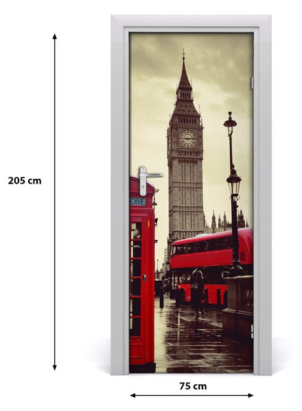 Rivestimento Per Porta Big Ben London 75x205 cm