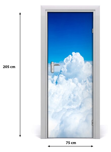 Adesivo per porta Volo sulle nuvole 75x205 cm