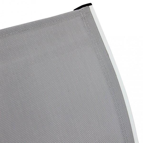 VivaGarden Sedia per Esterni Impilabile in Alluminio Dimensioni 56x65x87 cm colore Bianco - Savana
