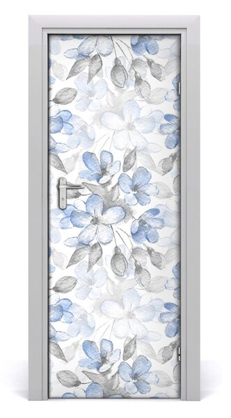 Adesivo per porta Pattern floreale 75x205 cm