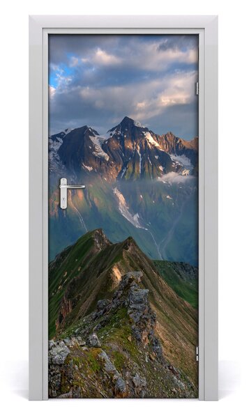 Adesivo per porta Picche di montagna 75x205 cm
